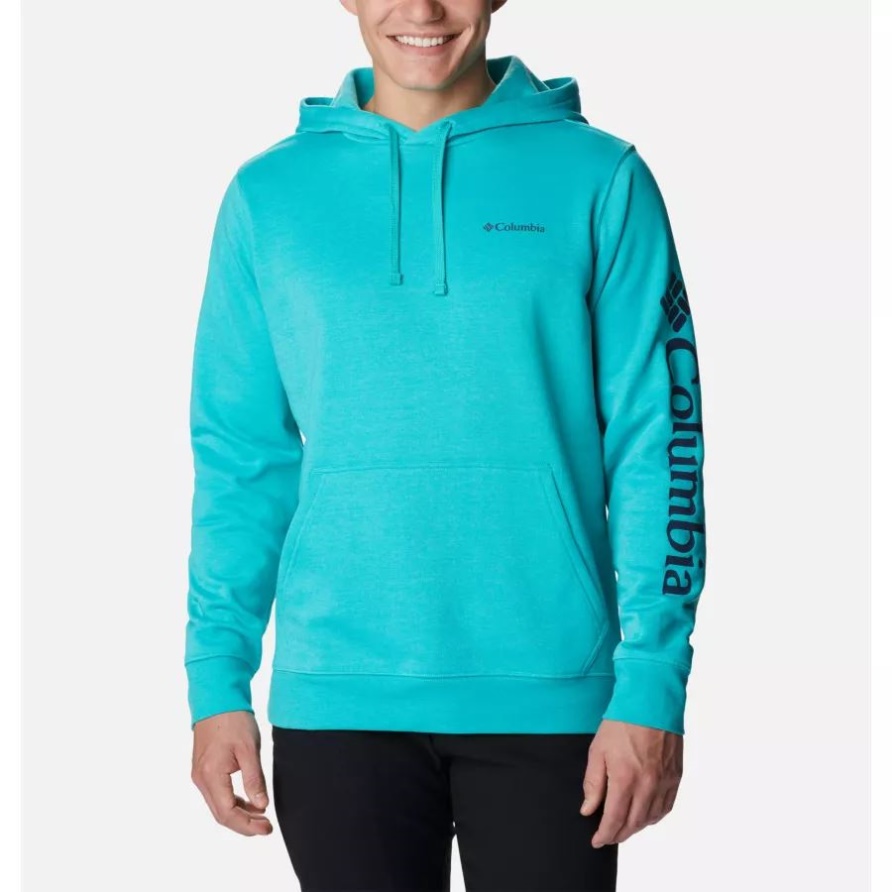 Columbia Trek Hoodie Für Herren Helle Aqua Meliert/csc ärmel Logo Columbia