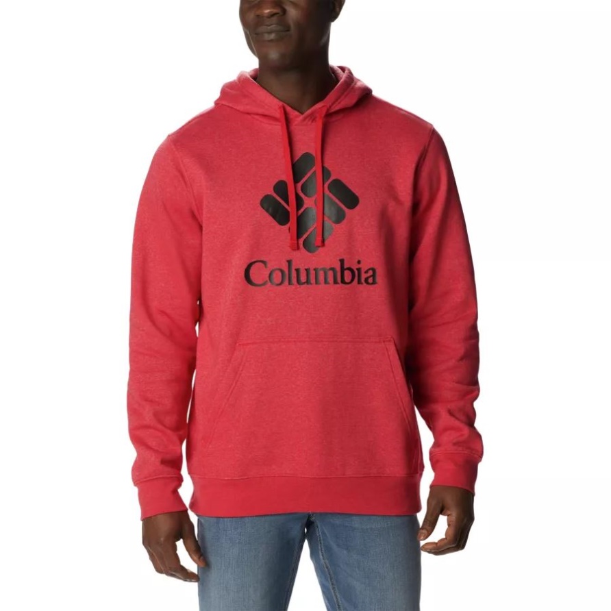 Columbia-Trek-Hoodie Für Herren Columbia Mountain Rot Hthr/csc-Stapellogo
