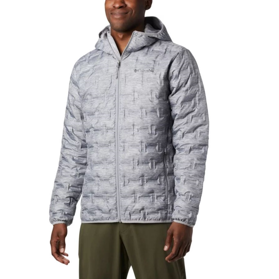 Delta Ridge Daunenjacke Für Herren Mit Kapuze Columbia Columbia Grau Meliert