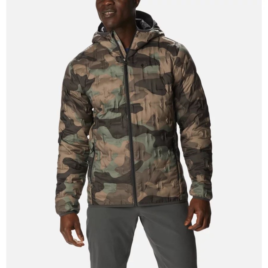 Delta Ridge Daunenjacke Mit Kapuze Für Herren Cypress Mod Camo Print Columbia