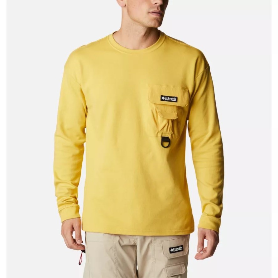 Field Creek Doppelstrick-Langarmhemd Für Herren Columbia Golden Nugget