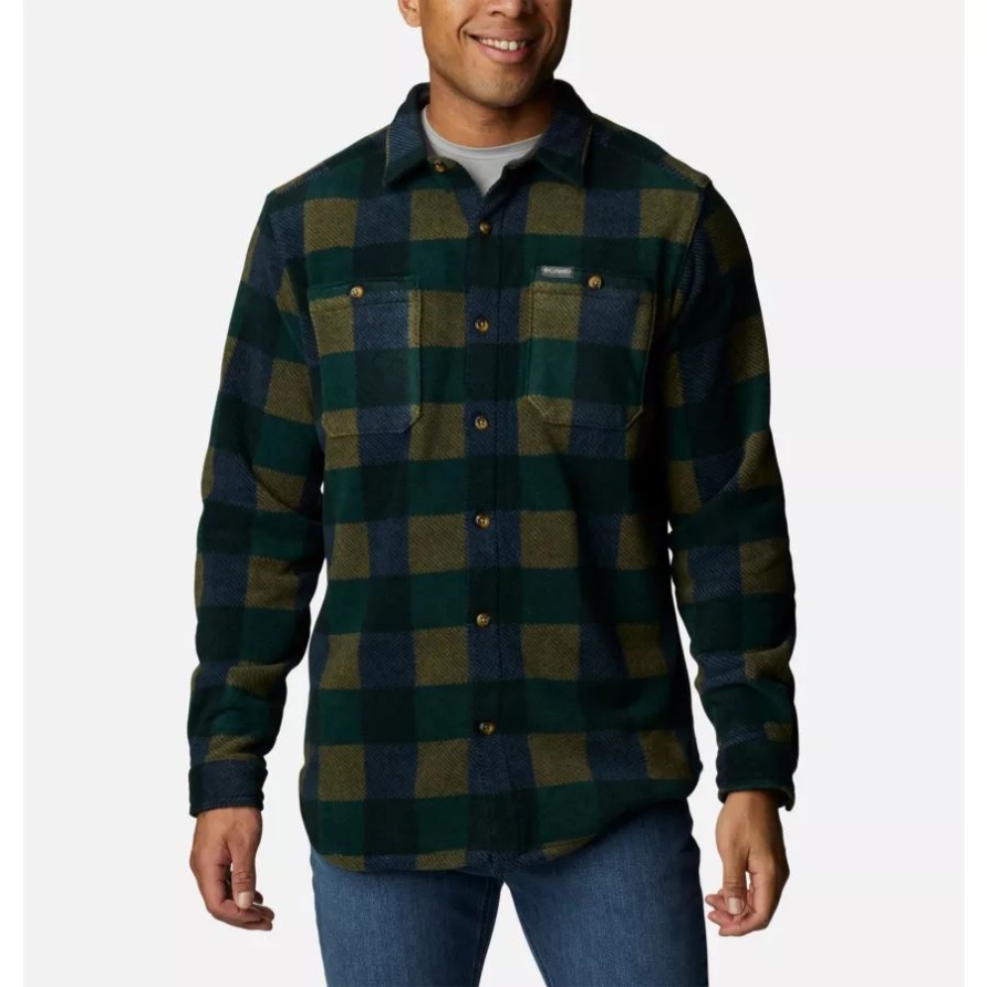 Flare Gun Fleece-Überhemd Für Herren Columbia Spruce Multi Check