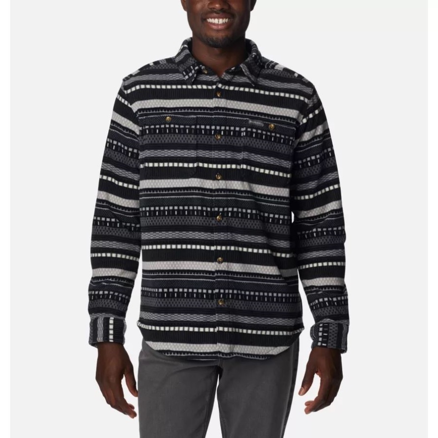 Flare Gun Fleece-Überhemd Für Herren Shark Après Stripe Print Columbia