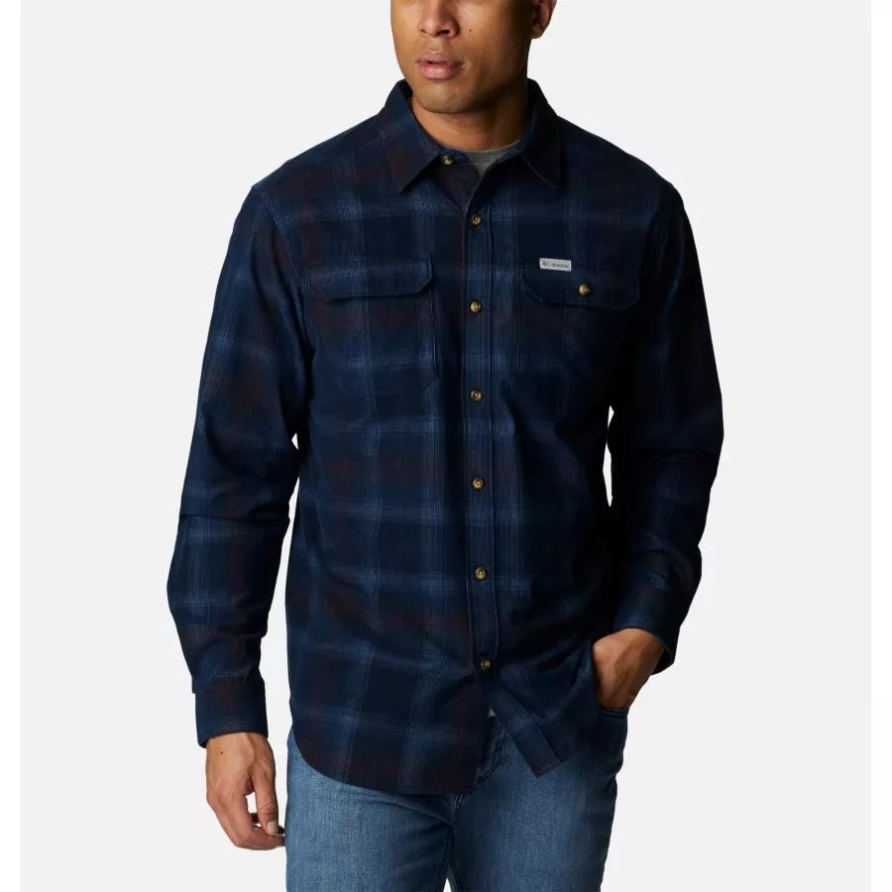 Flare Gunutility-Hemd Für Herren Collegiate Navy Multi Ombre Columbia