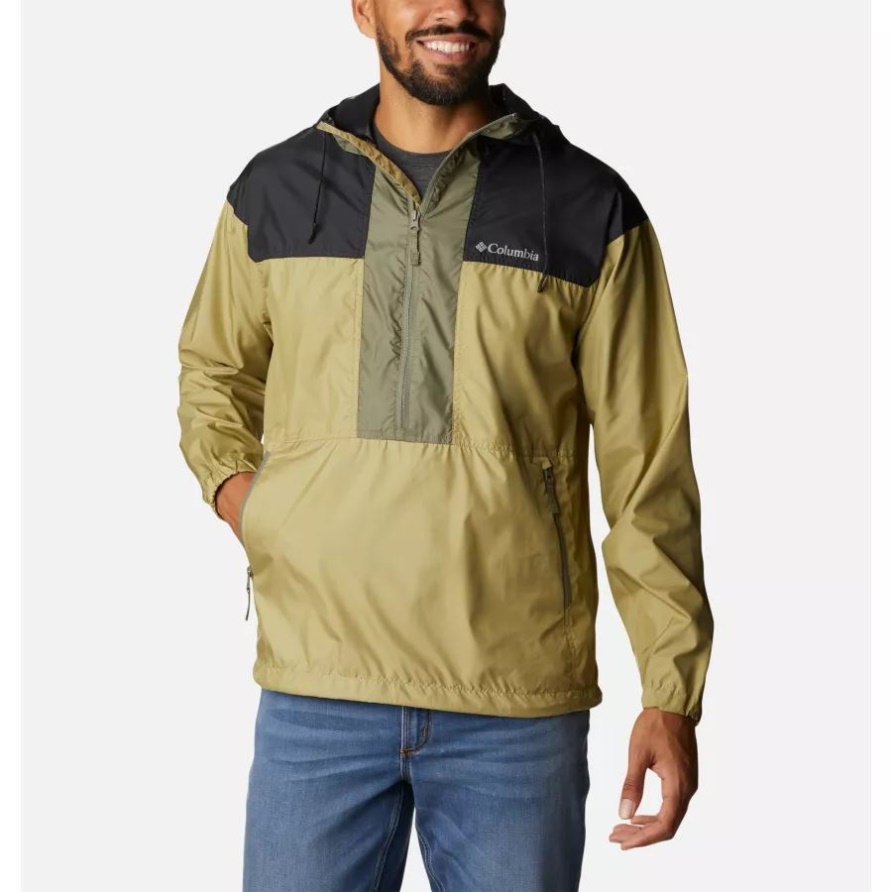 Flash Challenger Anorakjacke Für Herren Columbia Savoury/Black/Stone Green