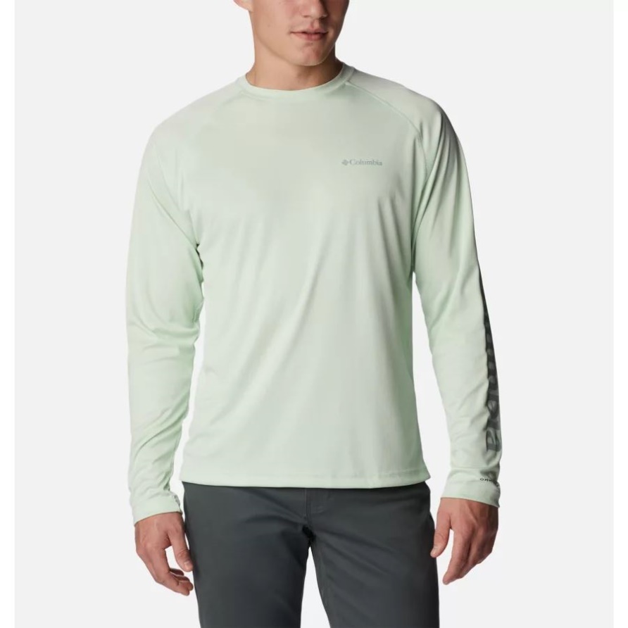 Fork Stream Herren Langarmshirt Ice Green Columbia