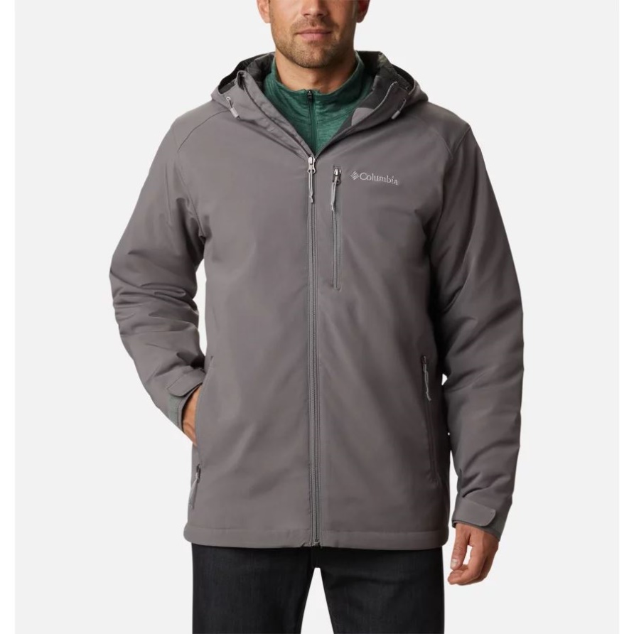Gate Racer Softshell-Kapuzenjacke Für Herren Tall City Grey Columbia