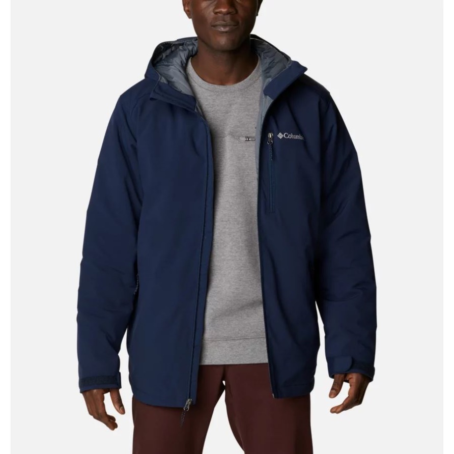 Gate Racer Softshell-Kapuzenjacke Für Herren Groß Columbia Collegiate Navy