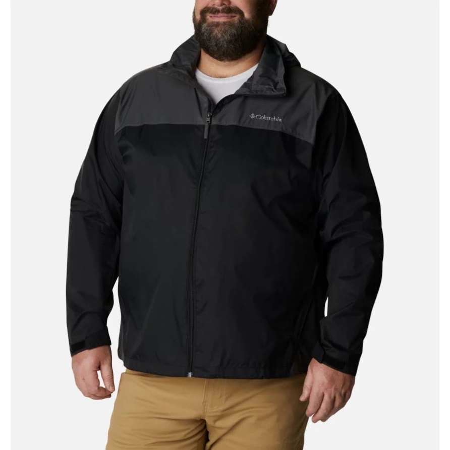 Glennaker Lake Regenjacke Für Herren Groß Columbia Schwarz/grill