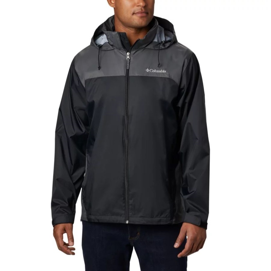 Glennaker Lake Regenjacke Für Herren Groß Columbia Schwarz/grill