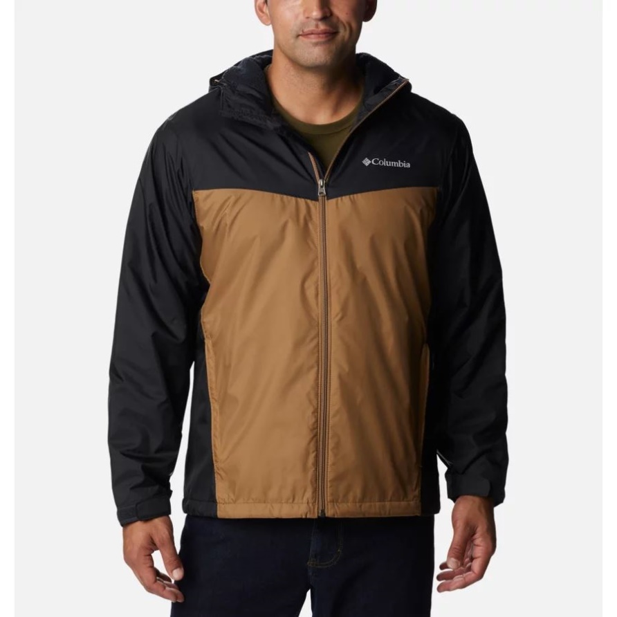 Glennaker Sherpa Gefütterte Herrenjacke Schwarz/Delta Columbia