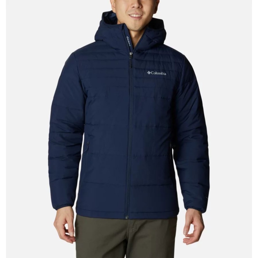 Herren Grindstone Loop 650 Turbodown Kapuzenjacke Columbia Collegiate Navy