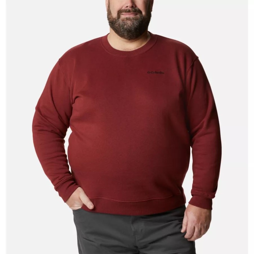 Herren-Sweatshirt Mit Rundhalsausschnitt Von Hart Mountain II Big Red Jaspis Heather Columbia