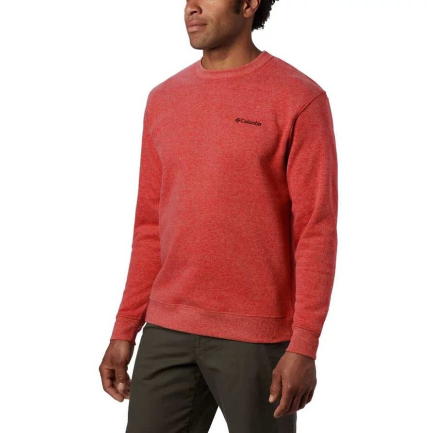 Herren-sweatshirt Hart Mountain Ii Groß Columbia Roter Jaspis Meliert