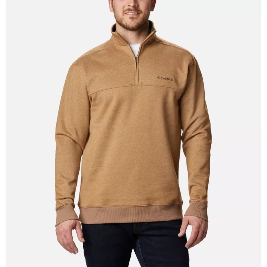 Herren-sweatshirt Hart Mountain Ii Mit Halbem Reißverschluss Delta Columbia