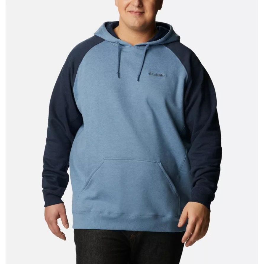 Herren-kapuzenpulli Hart Mountain Ii Groß Columbia Bluestone Heather/collegiate Navy Hthr