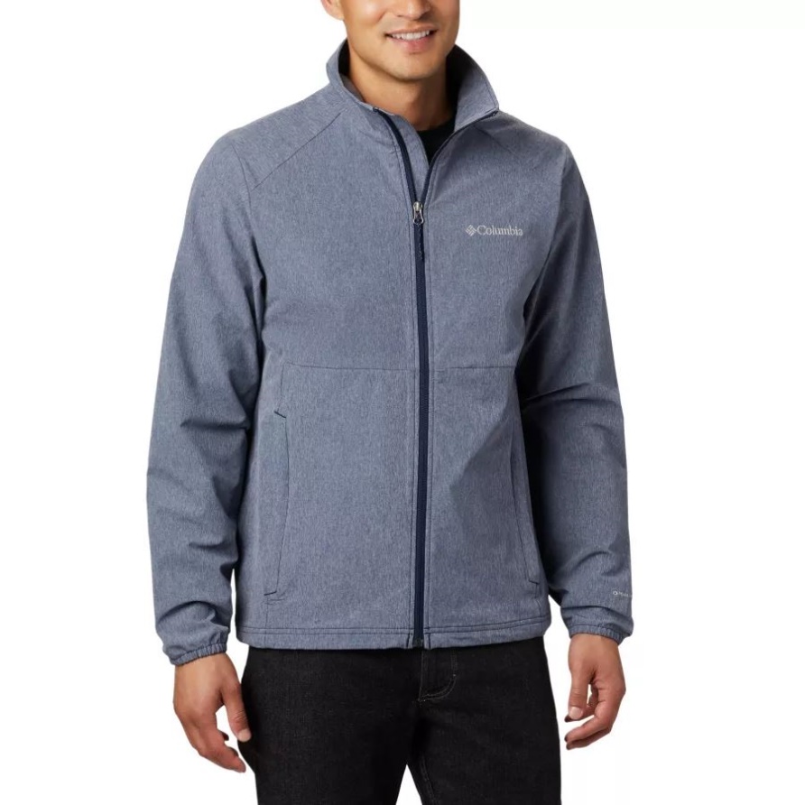 Kapuzenlose Canyon-jacke Für Herren Columbia Collegiate Marineblau Meliert