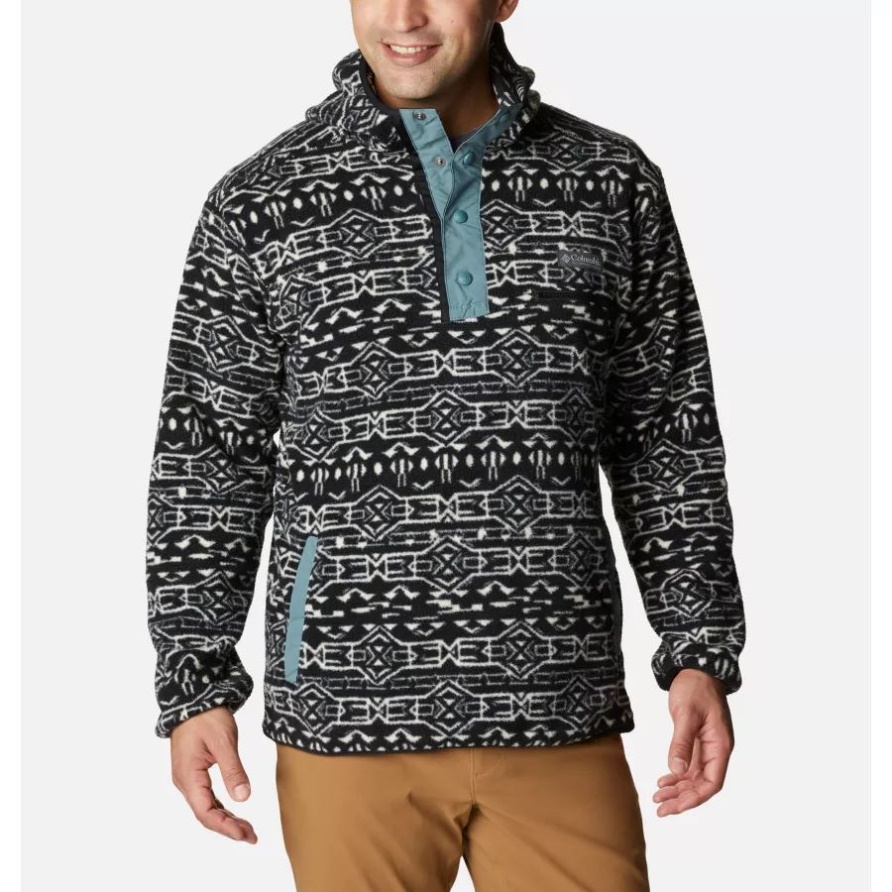 Herren Helvetia Hoodie Schwarz Geo Print Columbia