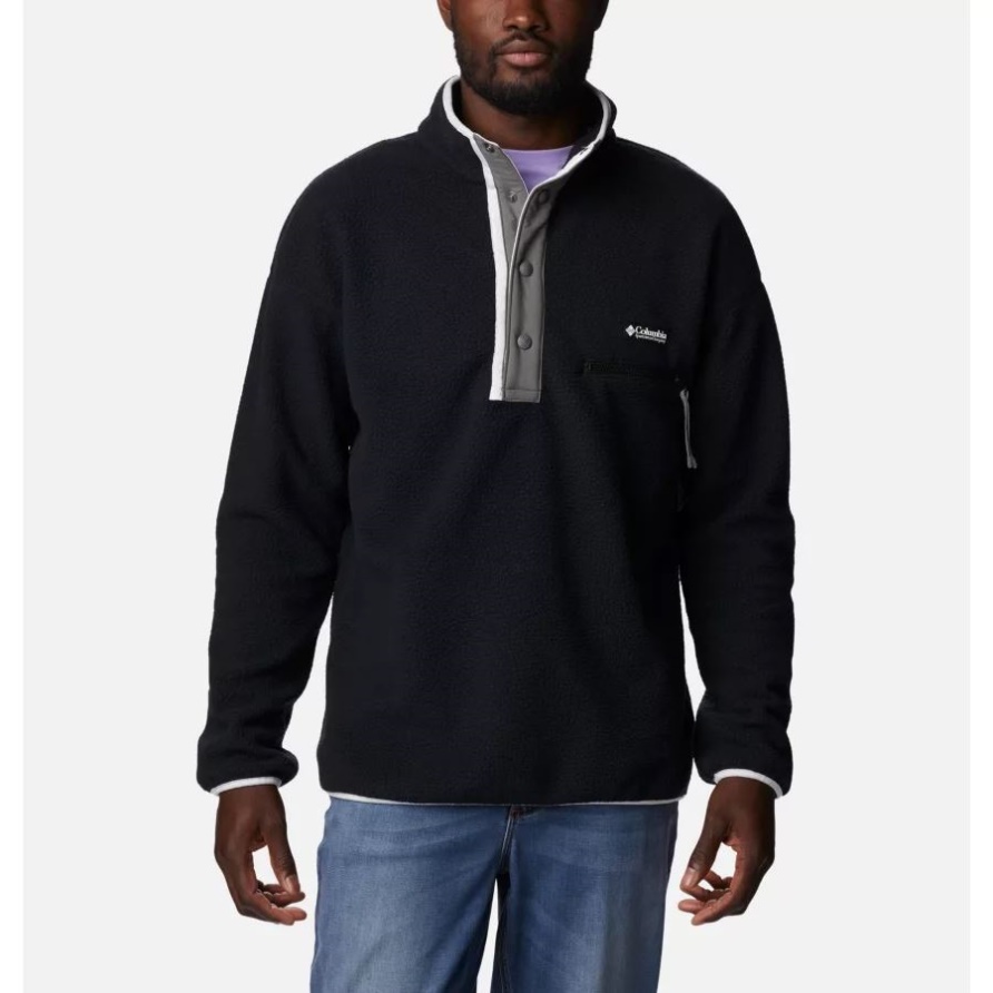 Herren Helvetia Streetwear Fleece Schwarz Columbia