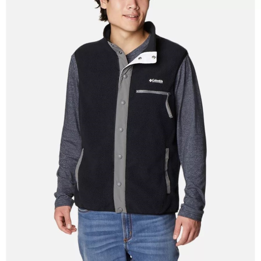 Herrenweste Helvetia Black/city Grey Columbia