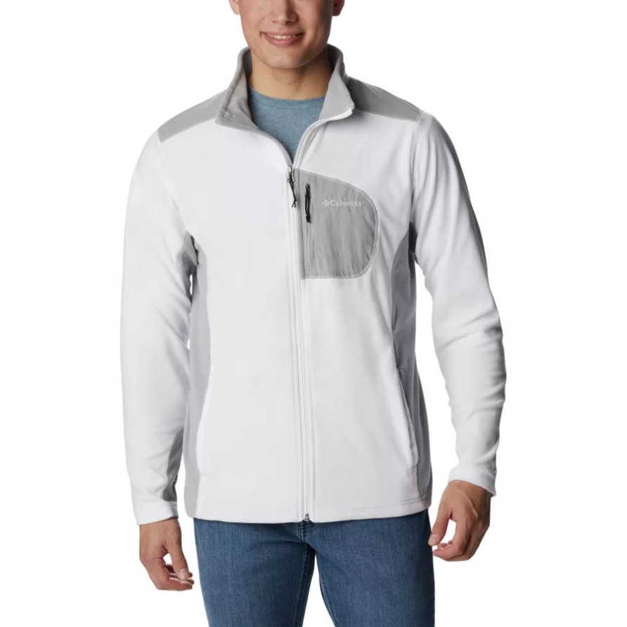 Herren-Fleecejacke Aus Dem Klamath-Sortiment Weiß/Columbia Grau Columbia