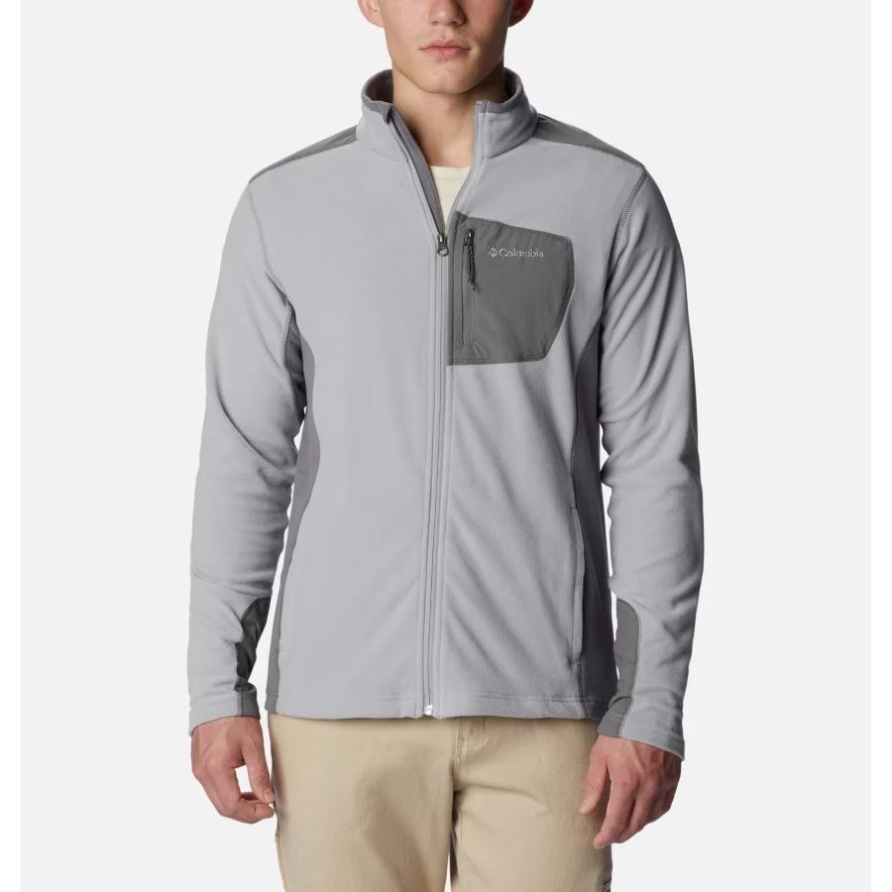 Herren-Fleecejacke Aus Der Klamath-Reihe Mit Durchgehendem Reißverschluss Columbia Columbia Grey/city Grey