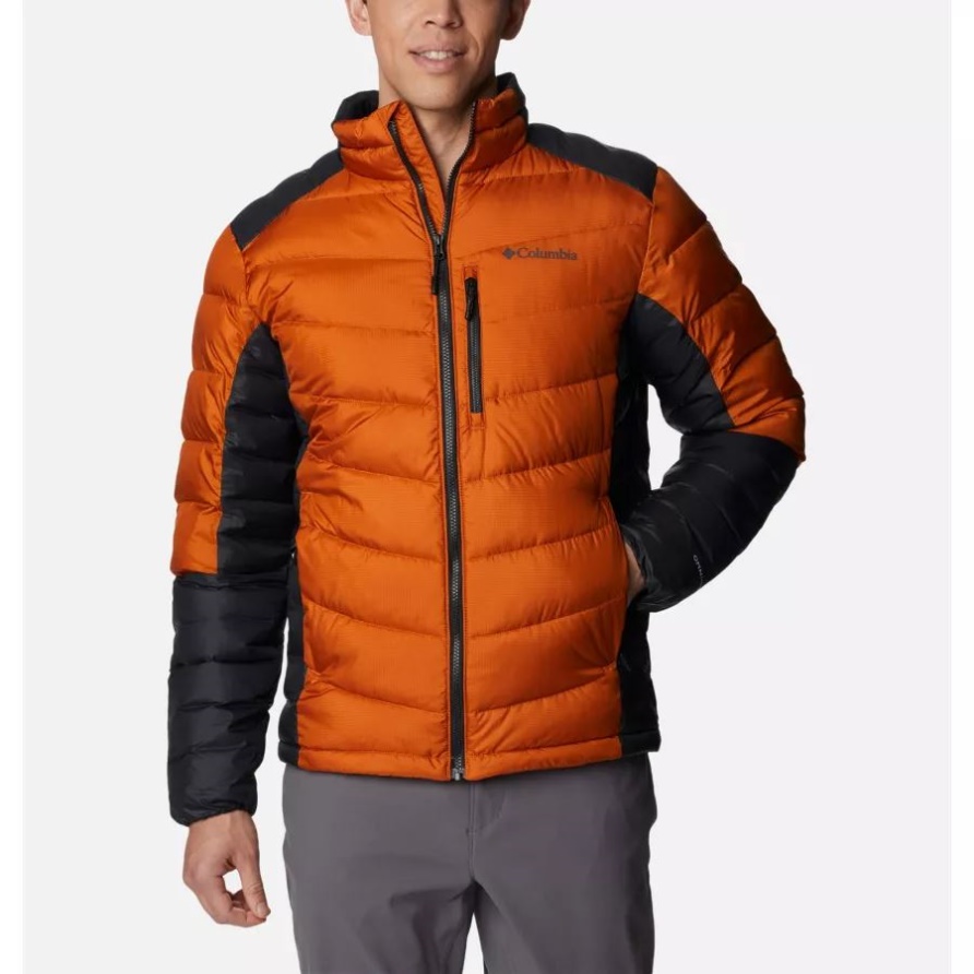 Isolierte Jacke Mit Labyrinthschlaufe Für Herren Warmes Kupfer/schwarz Columbia