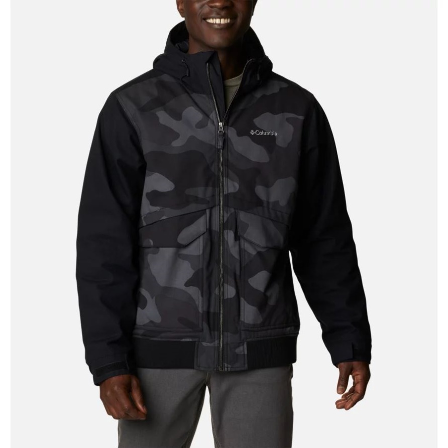Loma Vista Ii Kapuzenjacke Für Herren Black Mod Camo Print/black Columbia