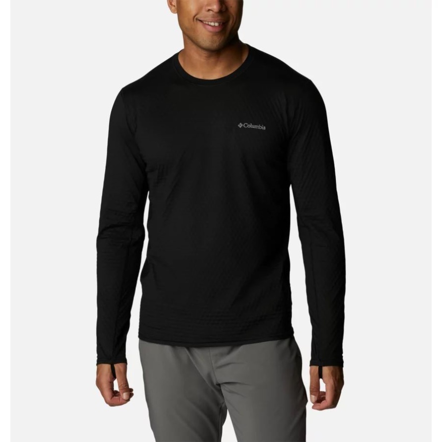 M Bliss Ascent Langärmliges Technisches T-shirt Für Herren Schwarz Columbia