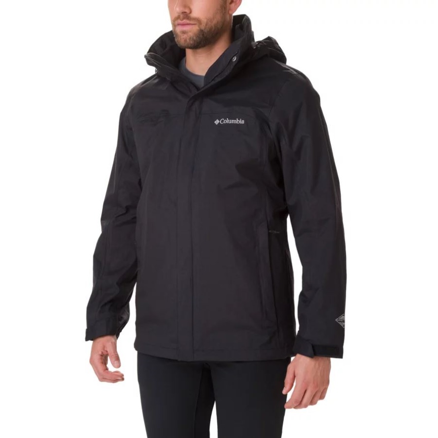 Herren Mission Air 3-in-1 Wechseljacke Columbia Schwarz/schwarz