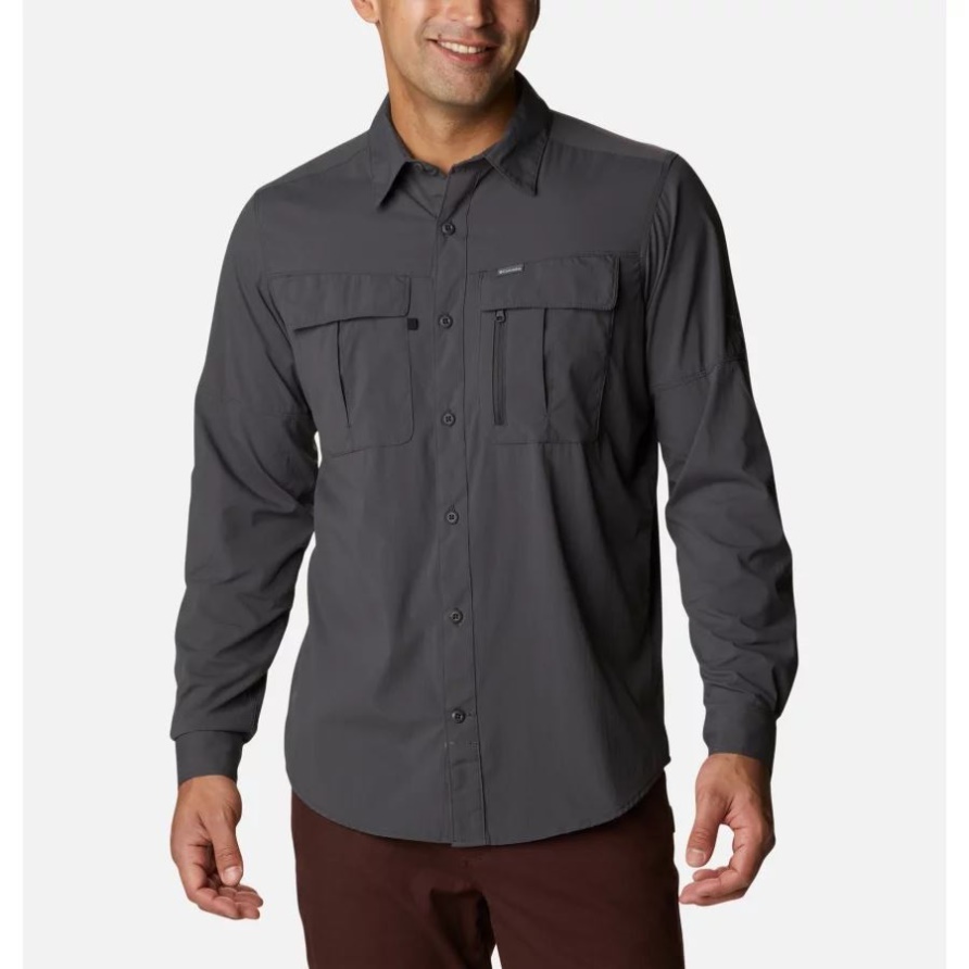 Herren Newton Ridge II Langarmshirt Columbia Shark
