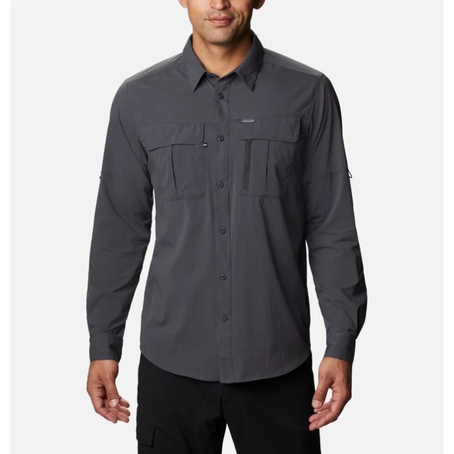 Herren Newton Ridge Langarmshirt Columbia Shark