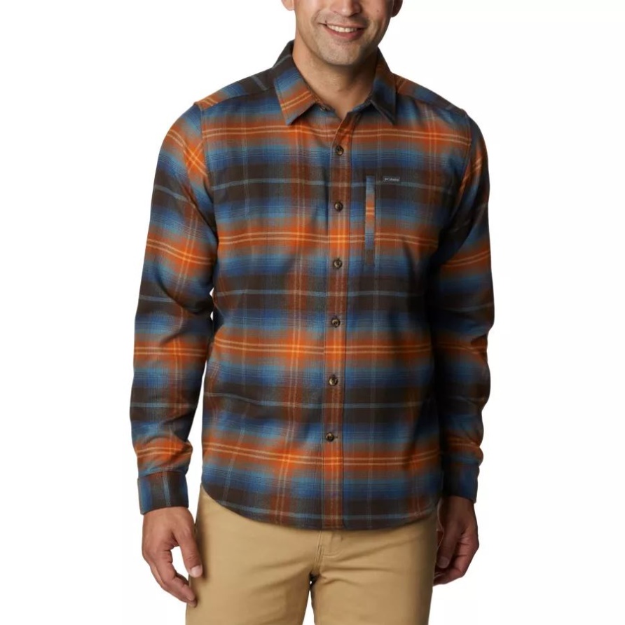 Outdoor-Elemente II Für Herren Flanell Columbia Cordovan Multi Ombre