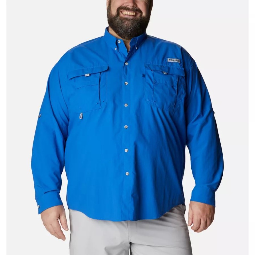 Langärmliges Hemd Von Pfg Bahama Ii Für Herren Groß Columbia Vivid Blue