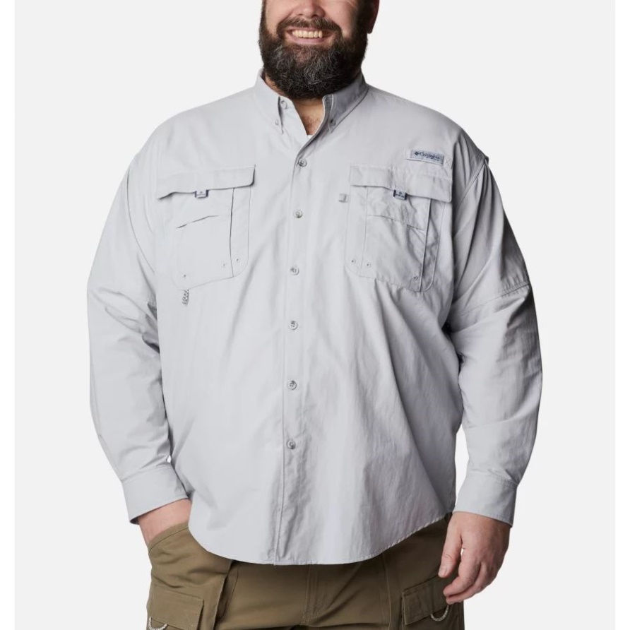 Langärmliges Hemd Pfg Bahama Ii Für Herren Big Cool Grey Columbia
