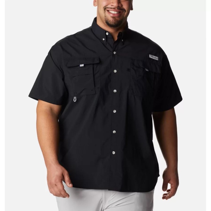 Herren Pfg Bahama Ii Kurzarmhemd Big Black Columbia