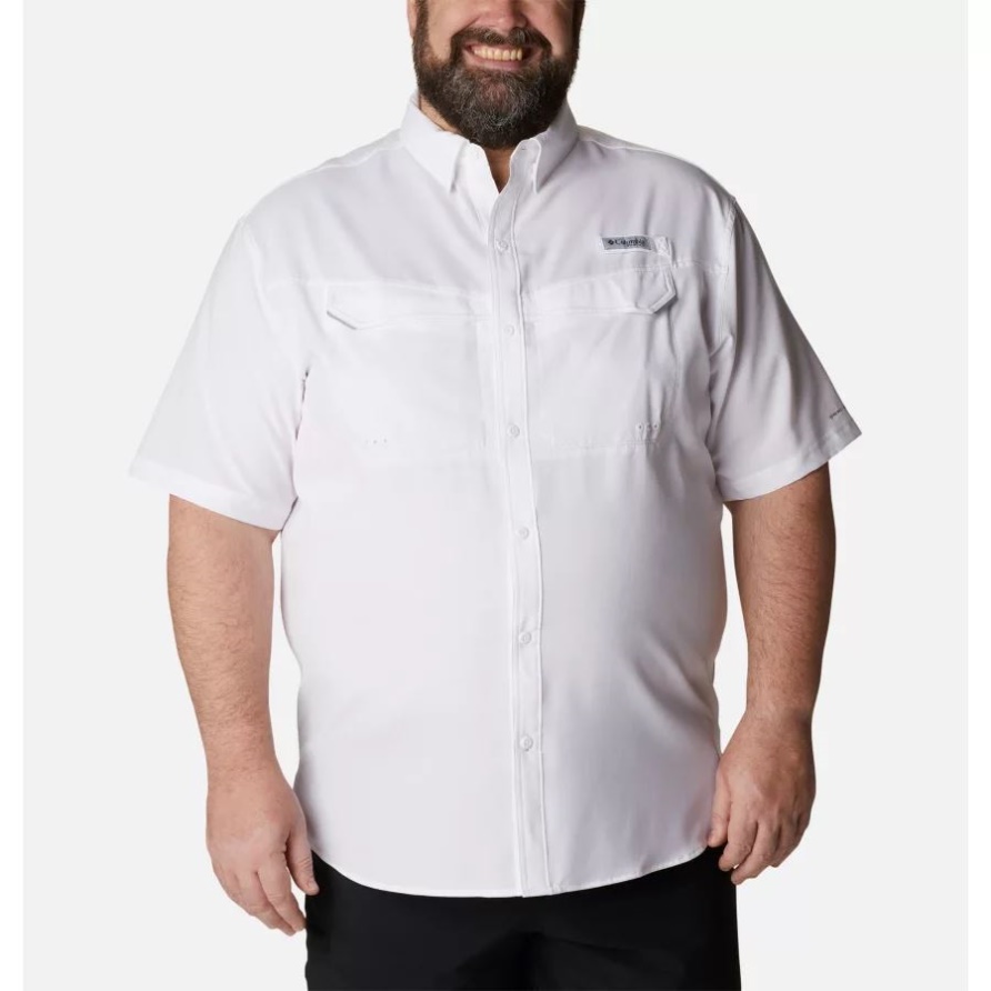 Herren Pfg Low Drag Offshore Kurzarmhemd Big White Columbia