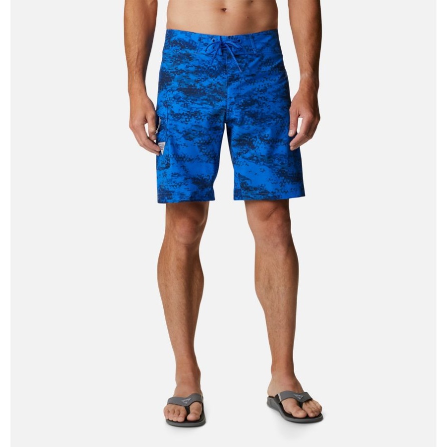 Herren Pfg Offshore Ii Bordshorts Blue Macaw Pfg Camo Columbia