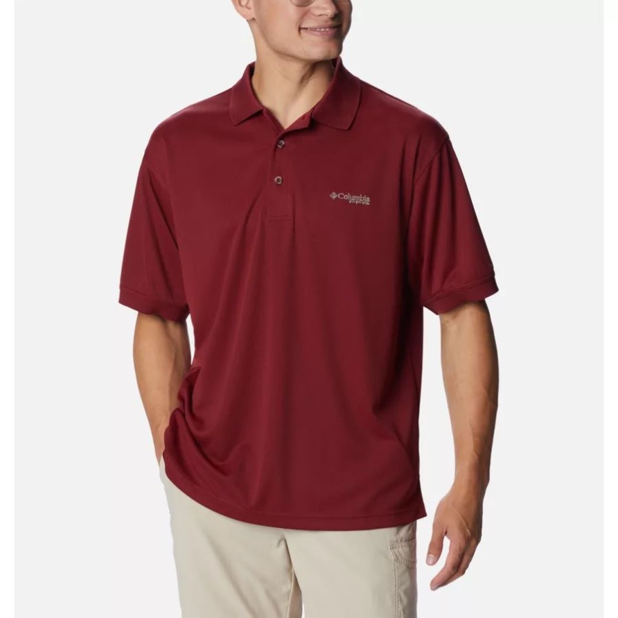 Herrenpfg Perfect Cast Polo Roter Jaspis Columbia
