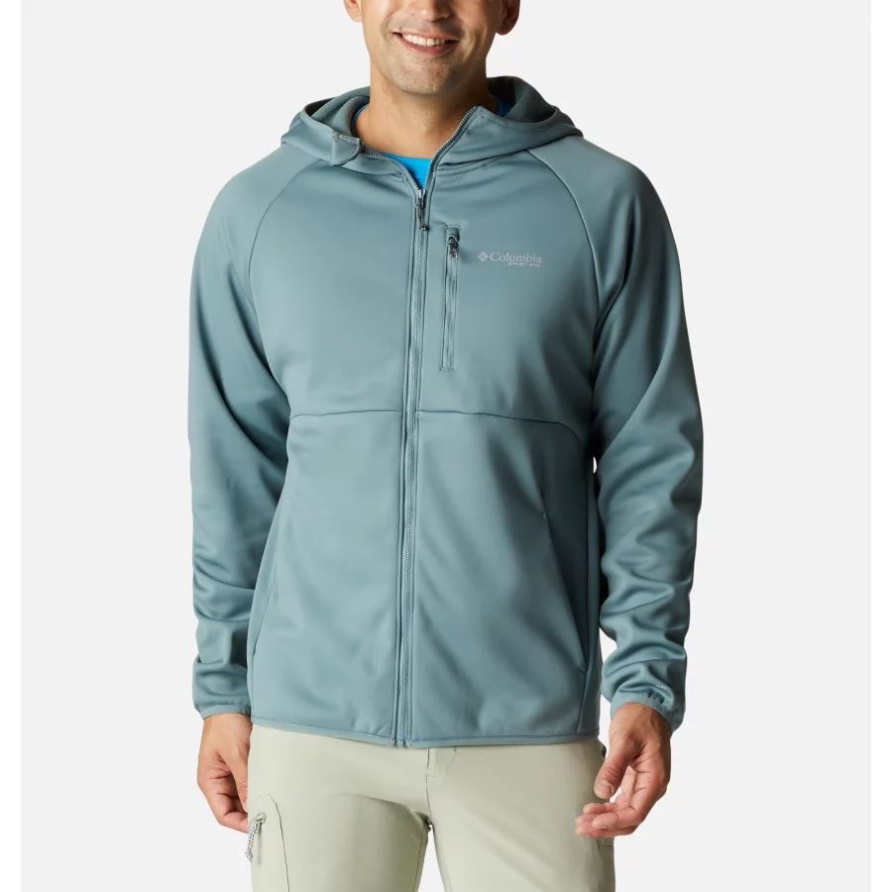 Pfg Terminal Stretch Softshell Kapuzenjacke Für Herren Metal Columbia