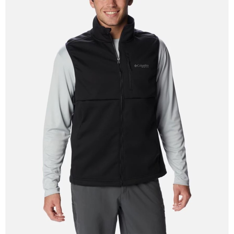 Pfg Terminal Stretch Softshell Weste Für Herren Columbia Schwarz