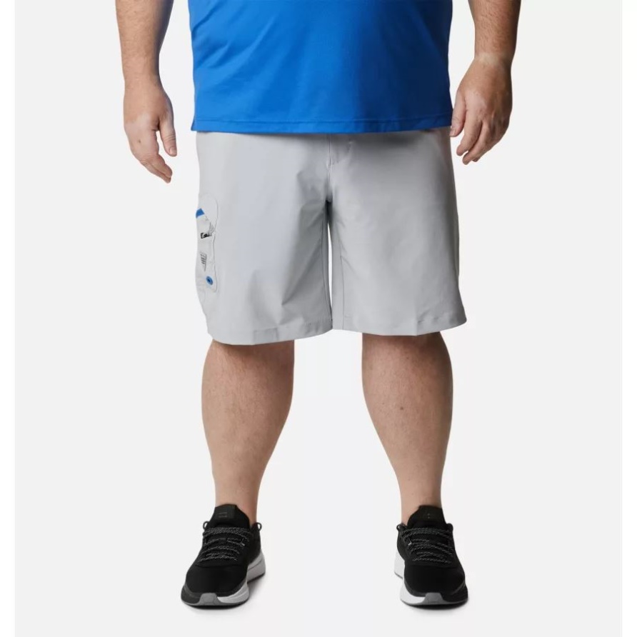 Terminal Tackle Shorts Für Herren Von Columbia, Cool Grey/Vivid Blue