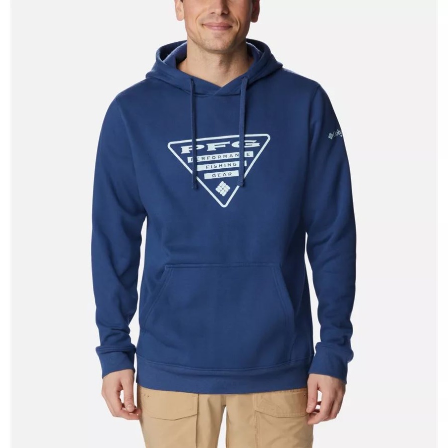 Pfg Triangle II Hoodie Für Herren Columbia Carbon/Spring Blue