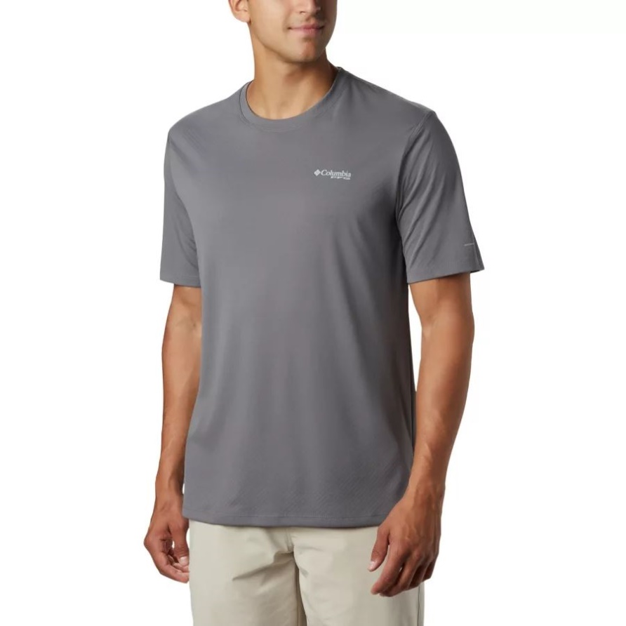 Pfg Zero Rules Kurzarmhemd Für Herren Columbia City Grau