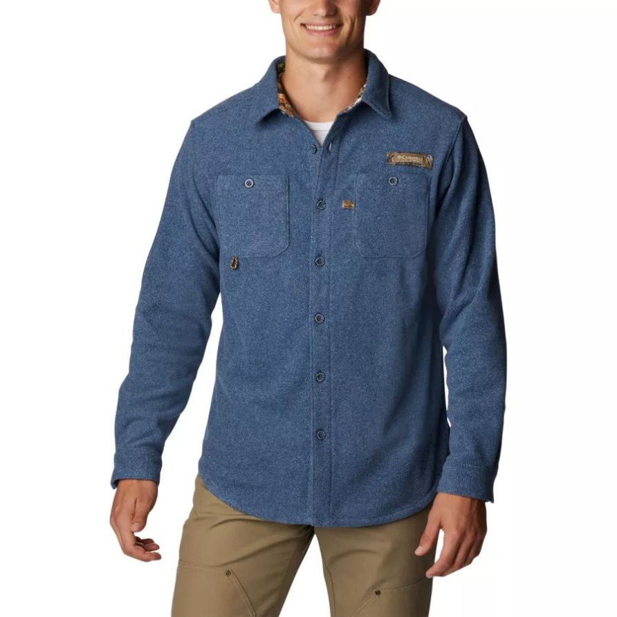 Phg Bucktail-fleece-überhemd Für Herren Zink Meliert Columbia