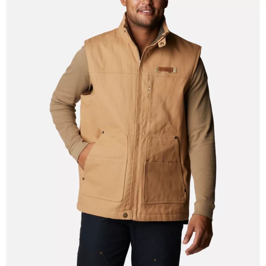 Herren Phg Roughtail Arbeitsweste Sahara Columbia
