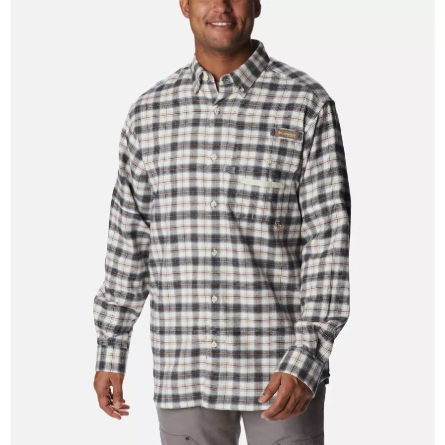 Herren Phg Sharptail Flanell Tall Columbia Chalk Fieldwork Ombre