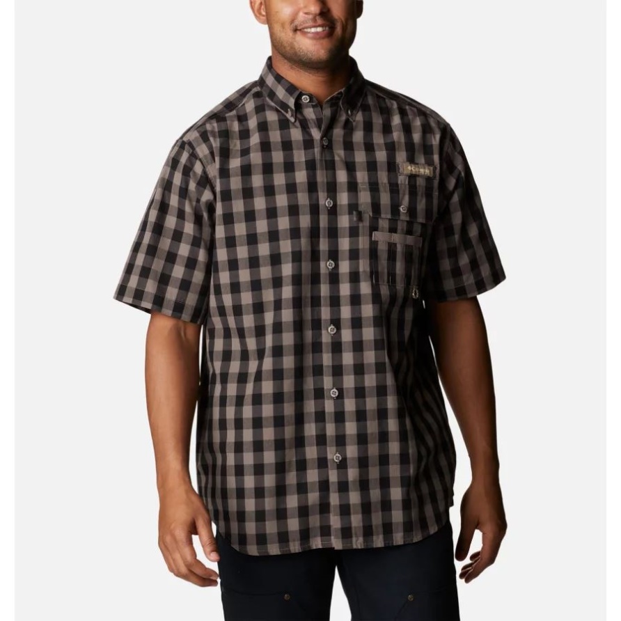 Phg Super Sharptail Kurzarmhemd Für Herren Iron Multi Gingham Columbia