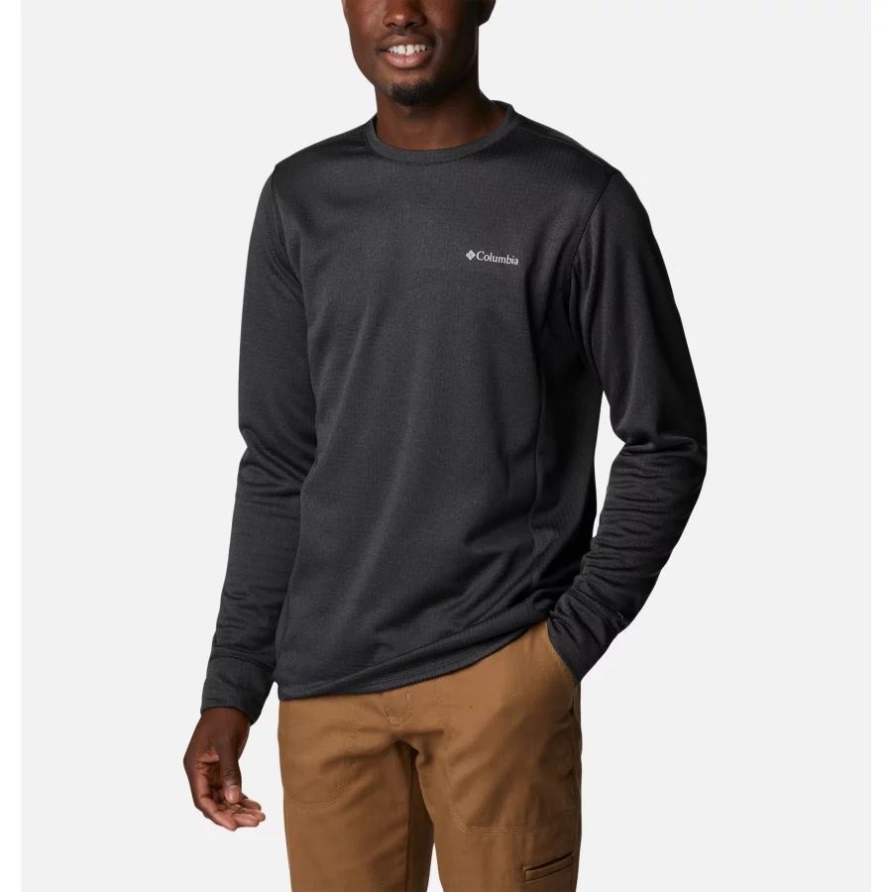 Herren-T-Shirt Mit Rundhalsausschnitt Park View Black Heather Columbia