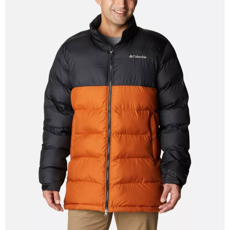 Pike Lake Mid Pufferjacke Für Herren Warm Copper/Black Columbia